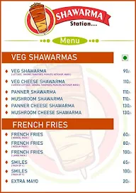 Shawarma Station menu 2