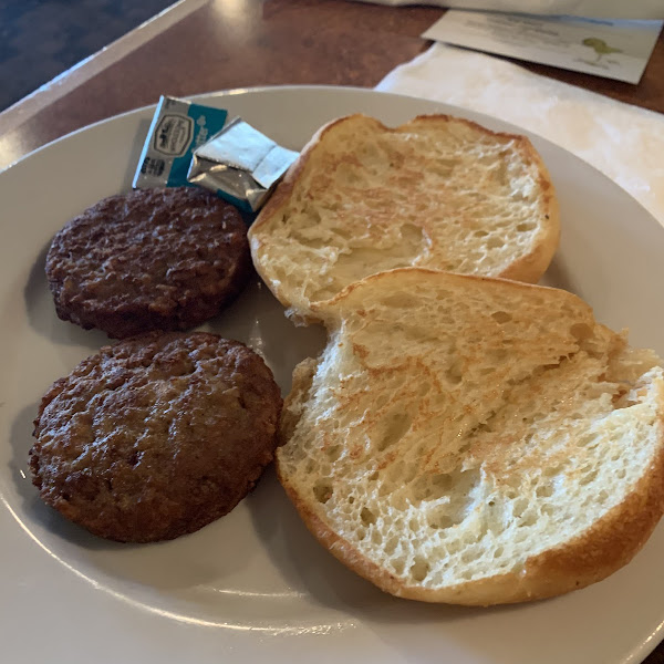 Gf bread and sausage