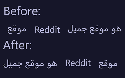 LTR Within Arabic