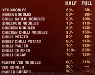 Vaishnavi Chinese Fast Food menu 2