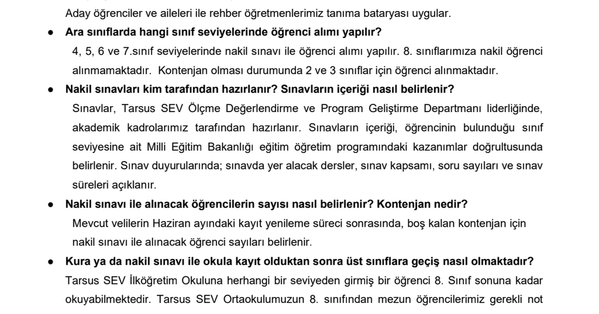 Tarsus SEV Ana sınıfı Sıkça Sorulan Sorular 2022.pdf