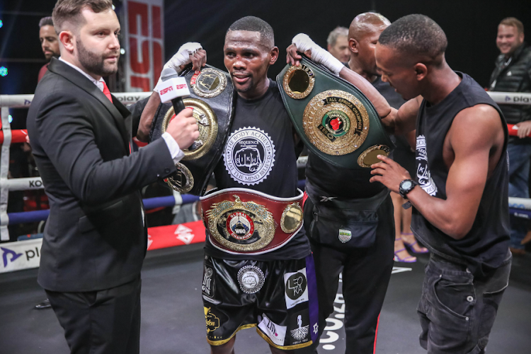 Sikho Nqothole was crowned the new WBO Global Junior Bantamweight champion.