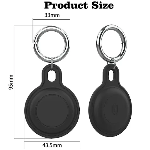 Pet Silicone Keychain for Apple Airtags Case Protective Cover 360° Waterproof Cat Dog Airtag Holder Tracker Key Ring mo