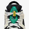 jordan retro 6 g nrg x eastside golf white/black/metallic gold/malachite