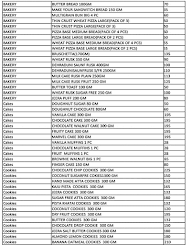 Breads King menu 2