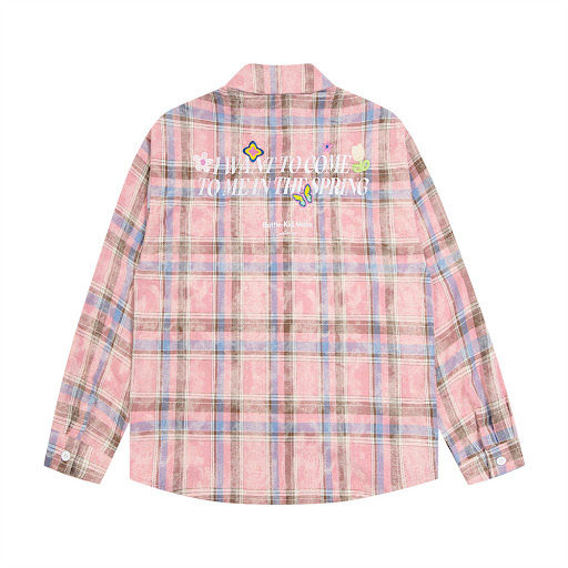 Title 2, Plaid long sleeve shirt for men and women, offe...