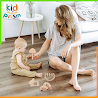 Bộ Lục Lạc, Xúc Xắc Montessori 4 Món Bằng Gỗ An Toàn Cho Trẻ Sơ Sinh (Giáo Cụ Montessori),Đồ Chơi Giáo Dục Đầu Đời