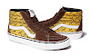 supreme × vans sk8-hi pro diamond plate brown yellow