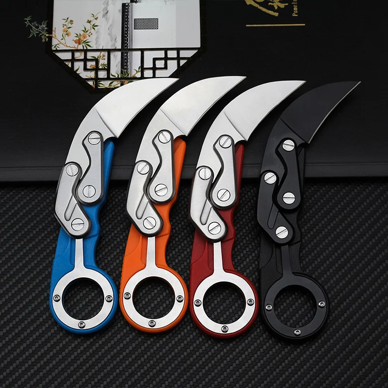 Title 4, Economical Mechanical Claw Knife for Outdoor Ad...