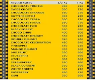 Nanrup's The Cake Route menu 2