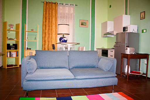 Wohnzimmer mit Küche