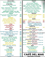 Cafe Del Mar menu 3