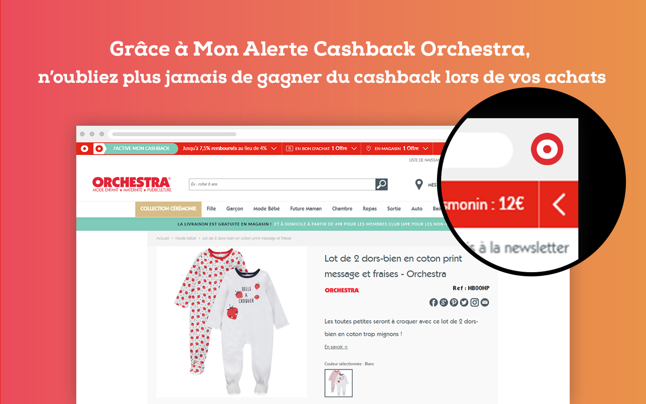 Mon alerte Cashback Orchestra Preview image 3