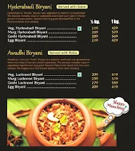 The Royal Biryani menu 1