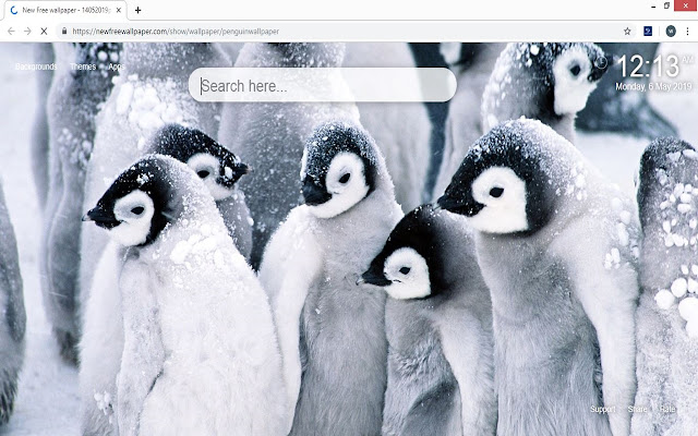 Pingviin Taustapilt HD Penguins New Tab Teemad