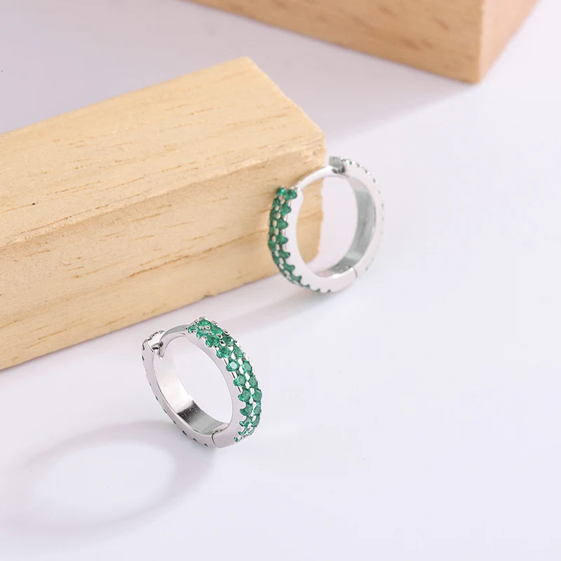 Title 2, Boucles doreilles rondes en argent sterling av...
