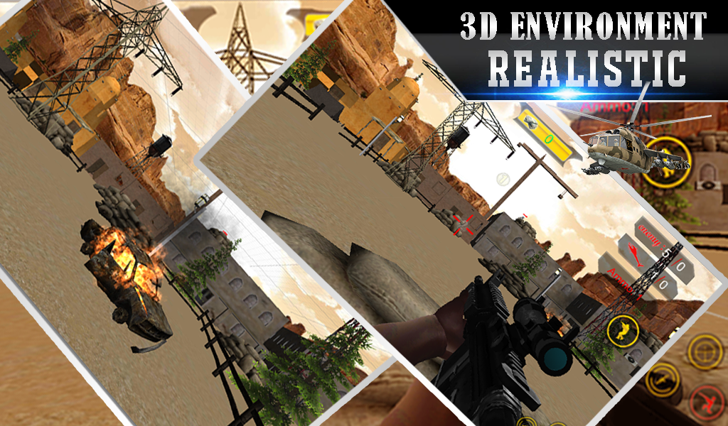   Lone Sniper Army Shooter 3D- screenshot 