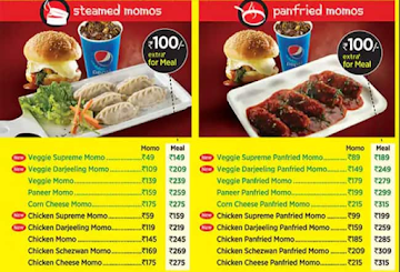 Wow! Momo menu 