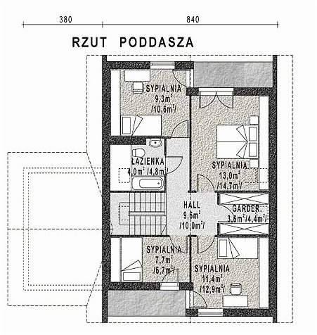 WB-3403 - Rzut poddasza