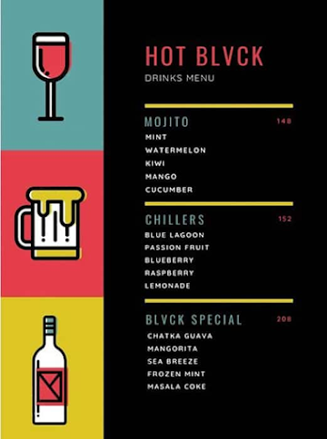 Hot Black Cafe menu 