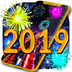 Cover Image of Herunterladen New Years 2019 Fireworks Live Wallpaper 4.9.0 APK