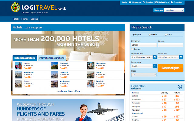 Logitravel.co.uk chrome extension