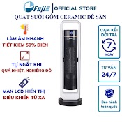 Quạt Sưởi Gốm Ceramic Fujie Ch - 2400 Quạt Sưởi Ấm Để Sàn - Tự Ngắt Khi Quá Nhiệt Nghiêng Đổ - Điều Khiển Từ Xa