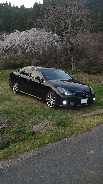 クラウンアスリートのCROWN200系・桜とコラボ・いわき・いいね＆フォロー＆コメントありがとうございますに関するカスタム事例の投稿画像2枚目