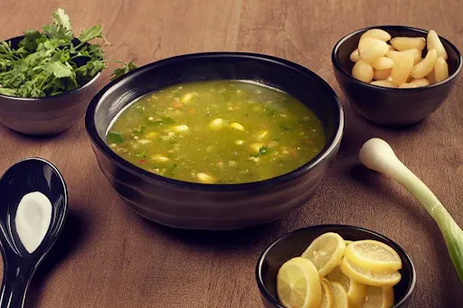 Lemon Corn Coriander Soup