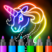 تحميل   Learn to Draw Glow Cartoon APK 