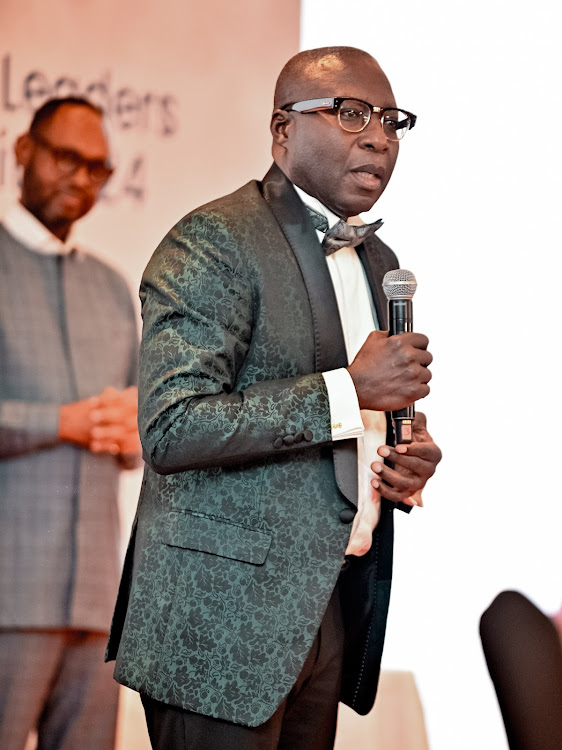 Radio Africa Group CEO Patrick Quarcoo speaks after receiving the Lifetime Achievement Award award during the AllAfrica Gala Dinner and Excellence Award Ceremony at Glee Hotel in Runda, Nairobi on May 9, 2024