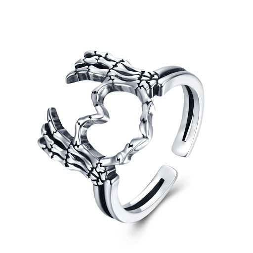 Title 6, Skull Than Heart Paw Index Finger Retro Ring – ...