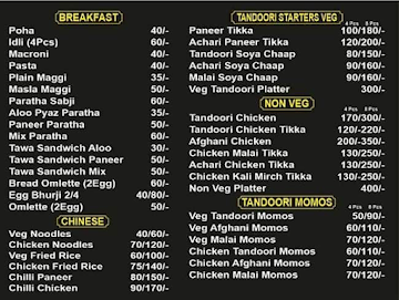 Samosa King menu 