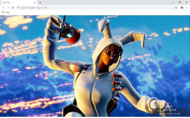 Bunny Brawler Fortnite New Tab Theme