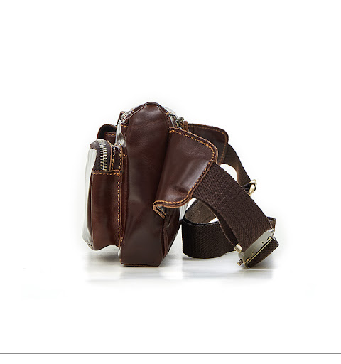 Title 9, Mens Waist Bag Chest Bag, Retro First Layer Co...