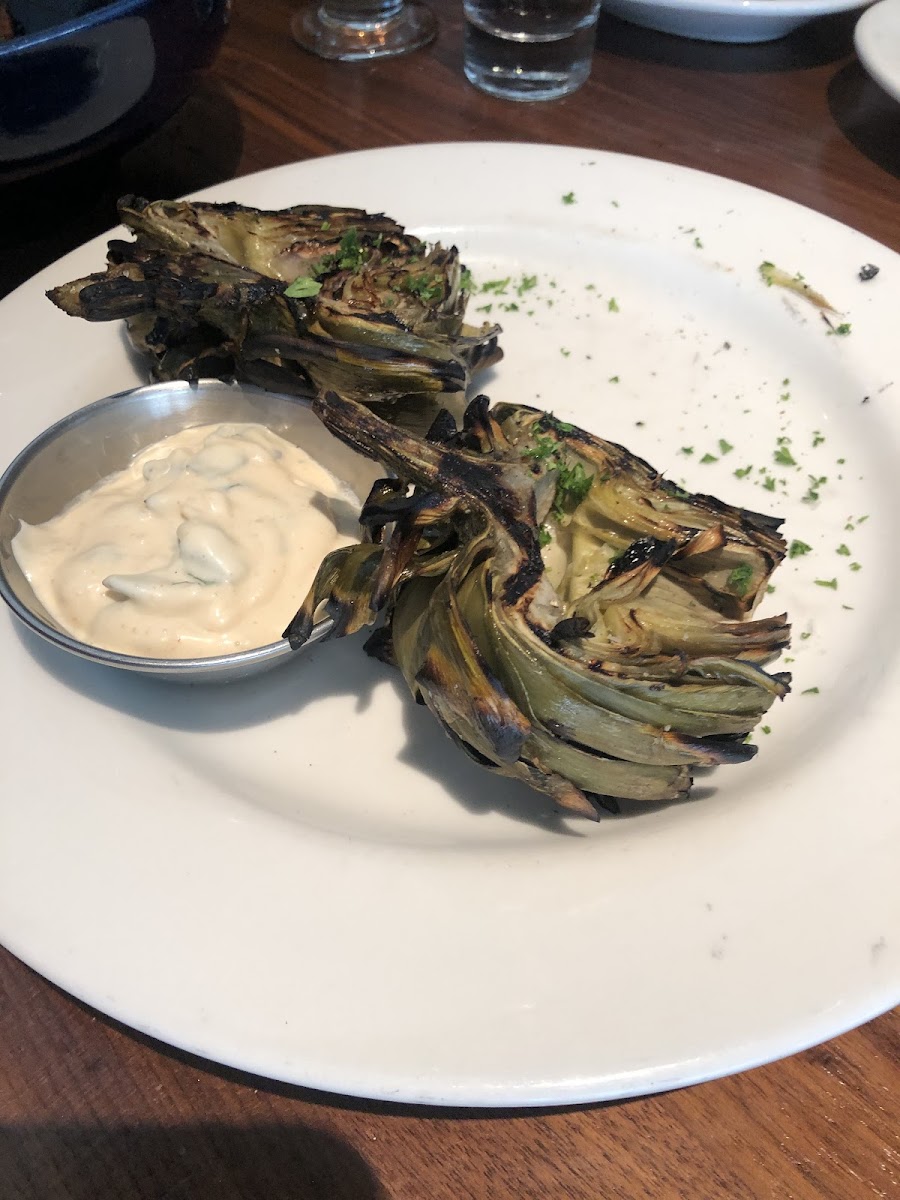 Grilled artichoke