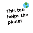 This Tab Helps The Planet chrome extension