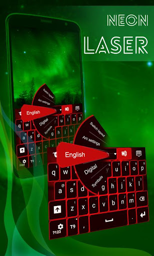 Neon Laser Keyboard