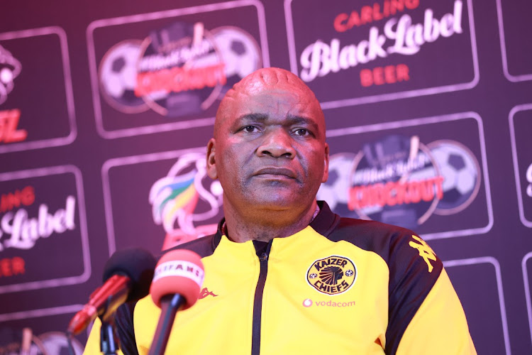 Kaizer Chiefs coach Molefi Ntseki during the Carling Knockout press conference at the PSL offices.