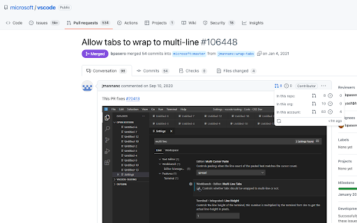 Contributors on Github Preview 3