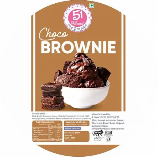 Choco Rock Brownie Premium Ice Cream