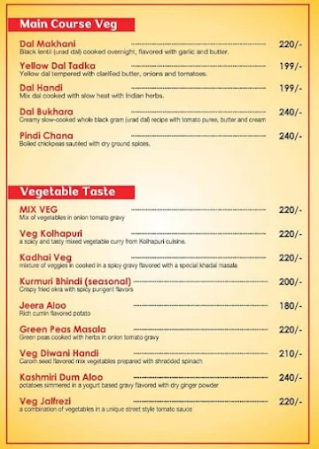 Live Grill menu 