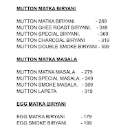 Mataka's Biryani menu 1