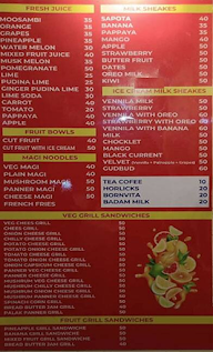 Juice Junction menu 1