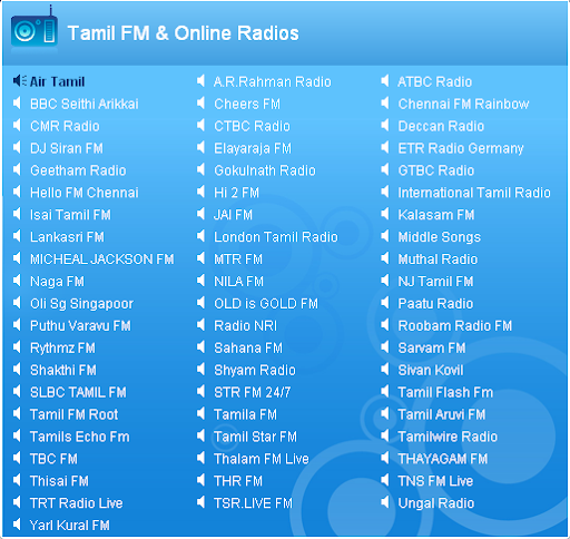 Tamil FM and Online Radios