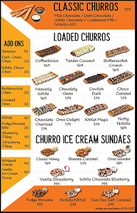 Churro Mania menu 2