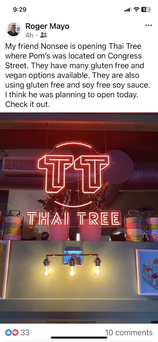 Gluten-Free at Thai Tree Restaurant