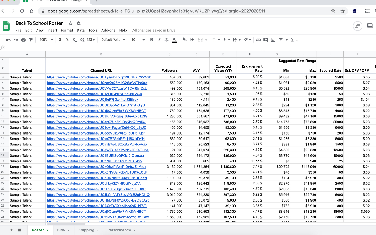 TalentSheets Preview image 6