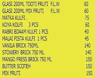 Kulfi Mela menu 1