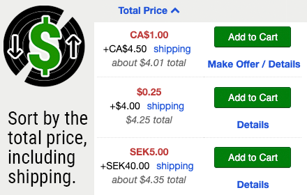 Discogs Total Price Sorter small promo image